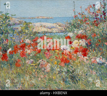 Celia Thaxters Jardin, îles de Shoals Maine par Childe Hassam Banque D'Images