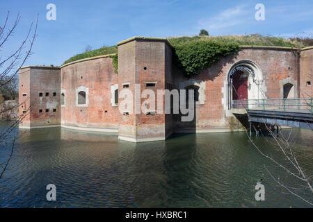 L'Angleterre, dans le Hampshire, Gosport, Fort Brockhurst Banque D'Images