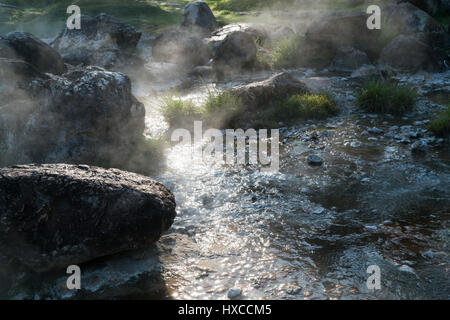 Hot Spring dans le Parc National, sciés Jae Lampang, Thaïlande Banque D'Images