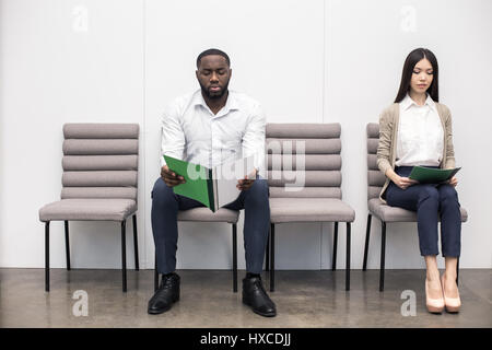 Personnes en attente d'un concept d'Entrevue d'emploi Banque D'Images