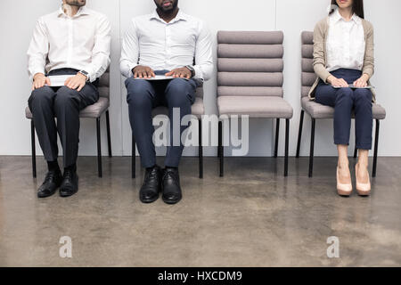 Personnes en attente d'un concept d'Entrevue d'emploi Banque D'Images