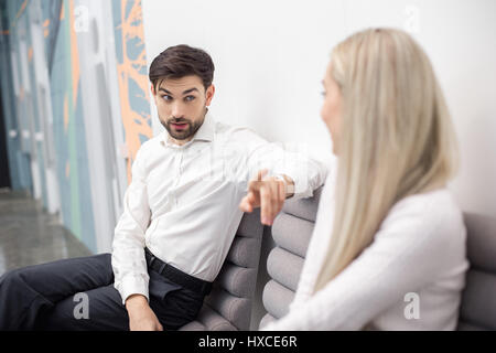 Personnes en attente d'un concept d'Entrevue d'emploi Banque D'Images