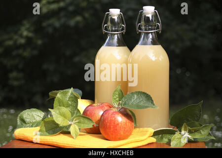 Plus de jus de pomme fraîchement, Frischer Apfelsaft Banque D'Images