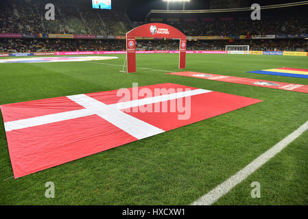 Cluj Napoca, Roumanie. Mar 26, 2017. L'Équipe nationale de football de la Roumanie joue un match contre le Danemark en Coupe du monde. Score final 0:0 Pal : Crédit Szilagyi Palko/Alamy Live News Banque D'Images