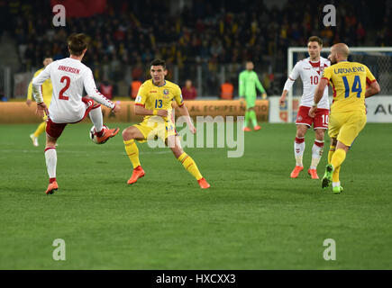 Cluj Napoca, Roumanie. Mar 26, 2017. L'Équipe nationale de football de la Roumanie joue un match contre le Danemark en Coupe du monde. Score final 0:0 Pal : Crédit Szilagyi Palko/Alamy Live News Banque D'Images