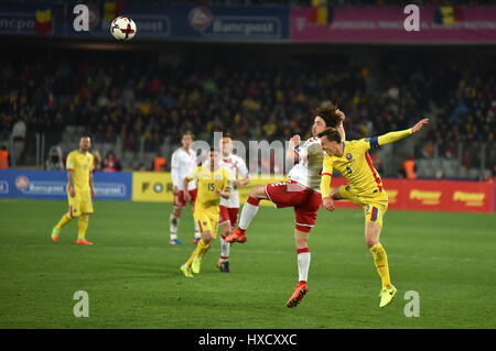 Cluj Napoca, Roumanie. Mar 26, 2017. L'Équipe nationale de football de la Roumanie joue un match contre le Danemark en Coupe du monde. Score final 0:0 Pal : Crédit Szilagyi Palko/Alamy Live News Banque D'Images