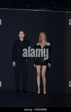 Séoul, Corée. Mar 27, 2017. Jung Woo-sung, Park hyungsik SooHyuk Lee et participer à la promotion de marque tenue à Séoul, Corée, le 27 mars, 2017.(La Chine et la Corée à l'homme) Credit : TopPhoto/Alamy Live News Banque D'Images