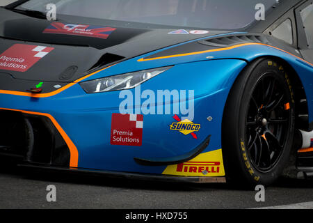 Norwich, Norfolk, Royaume-Uni. 28 mars, 2017. British GT Racing driver Sam Tordoff et Barwell Motorsport lors de la Journée des médias officiels 2017 du British GT Championship Circuit de Snetterton (photo de Gergo Toth / Alamy Live News) Banque D'Images