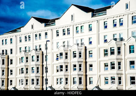 Appartements près de la plage à Eastbourne Banque D'Images