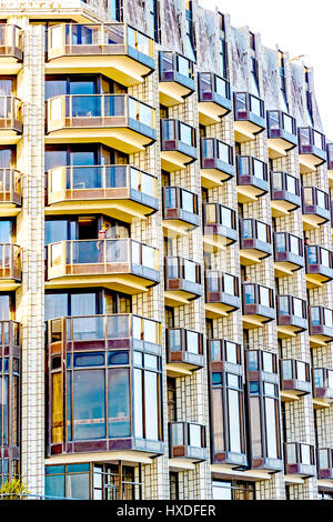 Appartements près de la plage à Eastbourne Banque D'Images