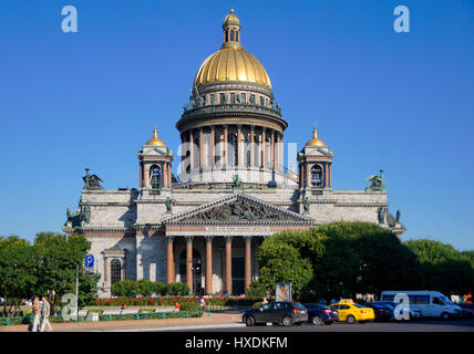 La Cathédrale Saint-isaac à Saint-Pétersbourg, en Russie. Banque D'Images
