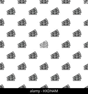 Billets de dollar, le style simple pattern Illustration de Vecteur