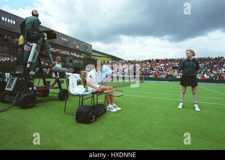 BARBARA SCHWARTZ WIMBLEDON 1999 22 juin 1999 Banque D'Images