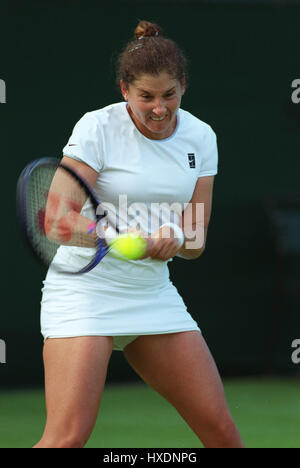 MONICA SELES WIMBLEDON 1999 22 juin 1999 Banque D'Images