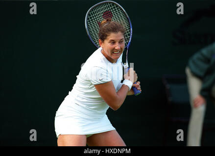 MONICA SELES WIMBLEDON 1999 22 juin 1999 Banque D'Images