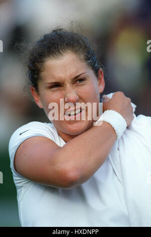 MONICA SELES WIMBLEDON 1999 22 juin 1999 Banque D'Images