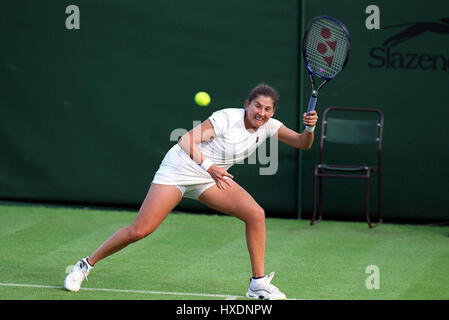 MONICA SELES WIMBLEDON 1999 22 juin 1999 Banque D'Images