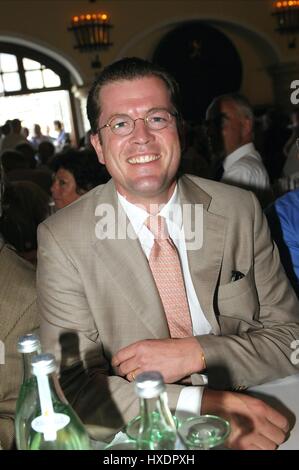 KARL THEODOR zu GUTTENBERG Ministre allemand des finances, 20 août 2009 Banque D'Images