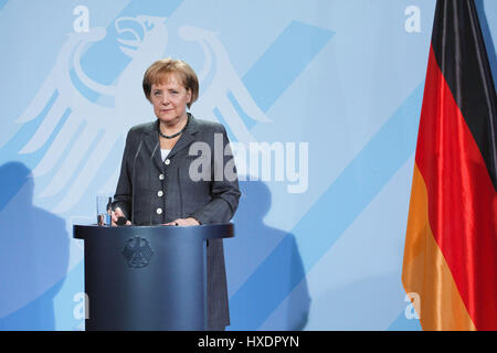 ANGELA MERKEL, chancelier de l'Allemagne 18 Janvier 2010 BERLIN ALLEMAGNE Banque D'Images