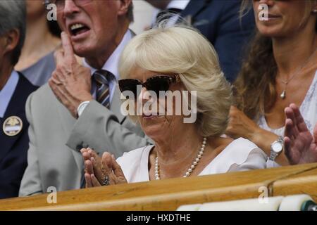 CAMILLA duchesse de Cornouailles le tournoi de Wimbledon Wimbledon 2015 Juillet 2002 Londres Angleterre Banque D'Images