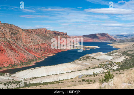 Flaming Gorge National Recreation Area sur la Green River dans le Wyoming Banque D'Images