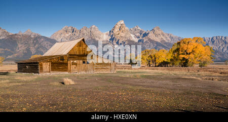 Moulton Barn dans Parc National de Grand Teton, Wyoming Banque D'Images