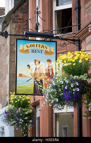 Le reste du golfeur, High Street, North Berwick, Ecosse Banque D'Images