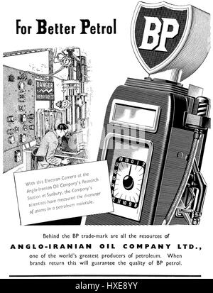 1949 La publicité pour l'A.A. Banque D'Images