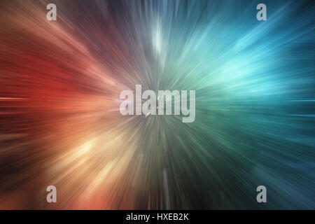 La vitesse du zoom lights abstract background Banque D'Images