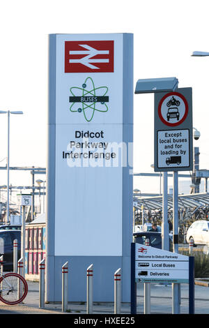La gare de Didcot Parkway Banque D'Images