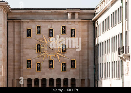 Mont des Arts, Bruxelles, Belgique l'horloge Banque D'Images