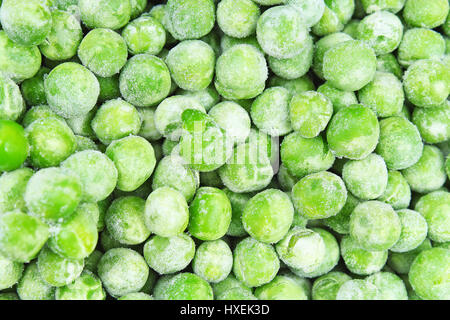 Pois surgelés peases texture background. Motif de fond vert pease. Banque D'Images