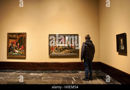 Bilbao, Espagne : à la fête au Burlesque par Jan Mandijn à Bilbao Musée des Beaux-Arts, le deuxième musée le plus visité au Pays Basque Banque D'Images