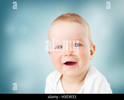 Portrait de bébé de 9 mois, Banque D'Images