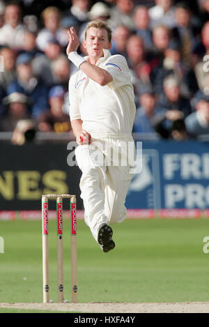 BRETT LEE TRENT BRIDGE NOTTINHGAM AUSTRALIE 25 Août 2005 Banque D'Images