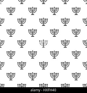 Motif de la Menorah, le style simple Illustration de Vecteur