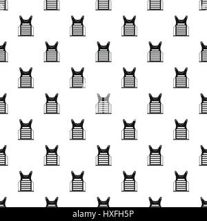 Paintball Vest pattern, style simple. Illustration de Vecteur