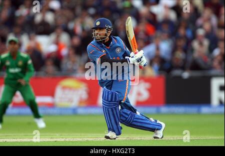 MAHENDRA SINGH DHONI INDE ANGLETERRE NOTTINGHAM TRENT BRIDGE 06 Juin 2009 Banque D'Images