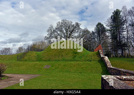 Site de la maison 'Leopard' dans l'ancien pavillon de chasse. Chatelherault Country Park, Ferniegair, Hamilton, South Lanarkshire, Écosse, Royaume-Uni Banque D'Images