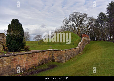 Site de la maison 'Leopard' dans l'ancien pavillon de chasse. Chatelherault Country Park, Ferniegair, Hamilton, South Lanarkshire, Écosse, Royaume-Uni Banque D'Images