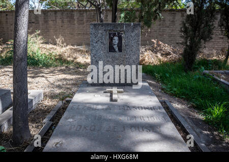 La partie polonaise de Doulab cimetière à Téhéran - La ville principale et la plus grande place de l'enterrement de réfugiés polonais en Iran, en période de WW2 Banque D'Images