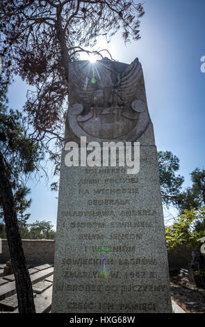 La partie polonaise de Doulab cimetière à Téhéran - La ville principale et la plus grande place de l'enterrement de réfugiés polonais en Iran, en période de WW2 Banque D'Images