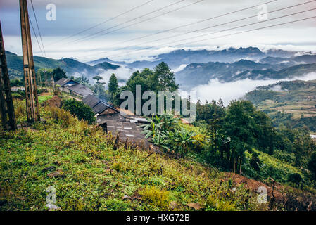 Des paysages merveilleux de la région de Sapa dans le nord du Vietnam Banque D'Images