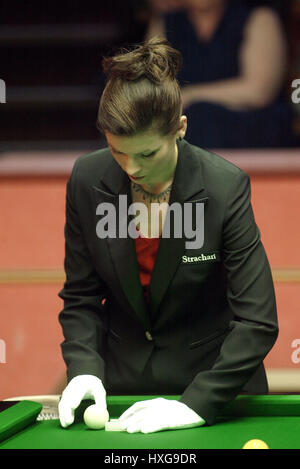 MICHAELA TABB ARBITRE CREUSET SHEFFIELD ANGLETERRE 22 Avril 2003 Banque D'Images