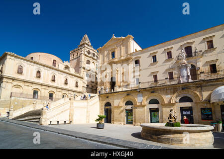 Noto, Italie - 14 septembre 2015 : vue sur l'église de Saint François Immaculé en Noto, Italie Banque D'Images