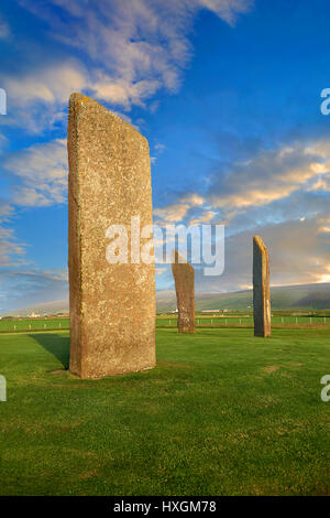 Pierres néolithiques de Stenness, Isle des Orcades, Ecosse