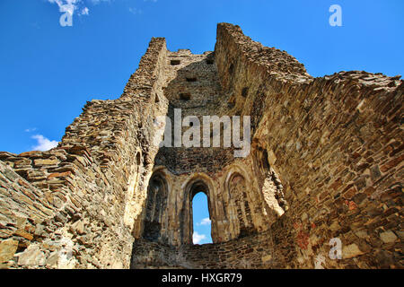 Ruines médiévales du château d'Okor en République Tchèque Banque D'Images