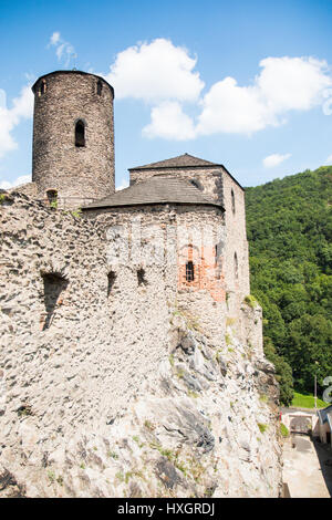 Château de Strekov Labein vallée de la République tchèque Banque D'Images