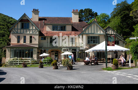 Hunter's Moon Inn dans l'Heddon Valley sur la côte d'Exmoor du North Devon UK Banque D'Images