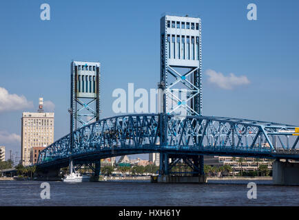 Pont de la rue principale de Jacksonville, Floride, USA Banque D'Images